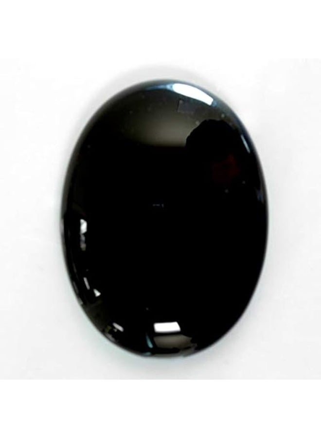 Rare Original Oval Natural Black Onyx loose gemstone - Image 1